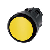 PULSADOR LUMINOSO 22 MM REDONDO PLÁSTICO AMARILLO BOTÓN RASANTE MOMENTÁNEO CON SOPORTE 1 NA MÓDULO DE LED CON LED INTEGRADO 24 V AC/DC 3SU11020AB301BA0 ANTECESOR 3SB32470AA31