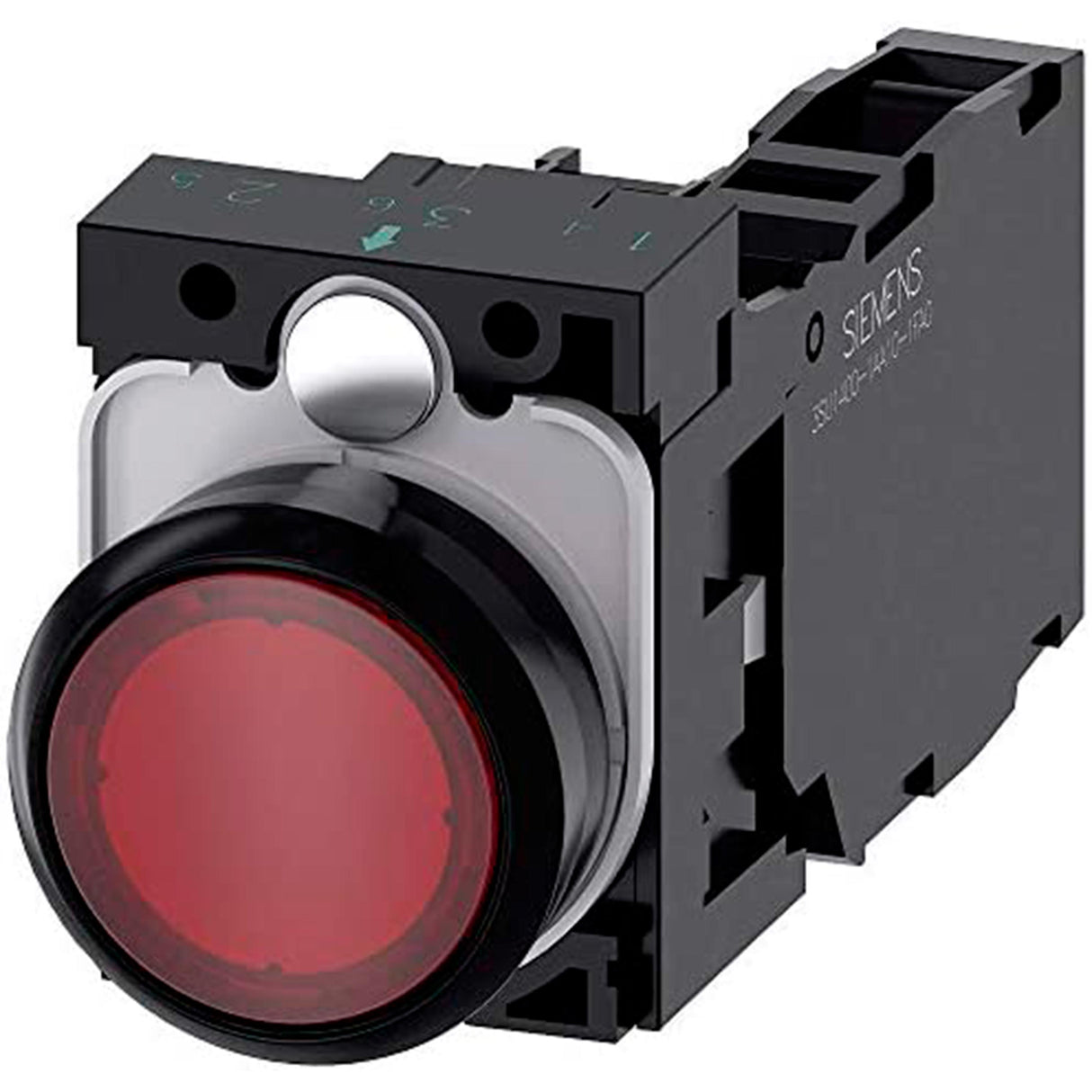 BOTON PULSADOR ROJO ILUMINARIO 110/120VCC/CA 1NA+1NC+LED 3SB32510AA21 A7B10000002635 SIEMENS