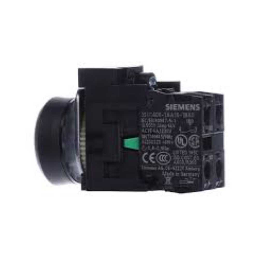 BOTON PULSADOR BLANCO ILUMINADO 110/120VCD/CA 1NA+1NC+LED 3SB32510AA61