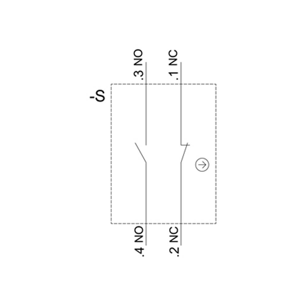 SELECTOR ILUMINABLE 22MM  2POS. O-I 90 10:30H/13:30 H C/ SOPORTE  1 NA 1NC MCA SIEMENS