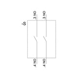 SELECTOR ILUMINABLE 22MM  3POS. O-I-II 90 10:30H/12:00H/13:30H C/SOPORTE  1 NA 1NC MCA SIEMENS