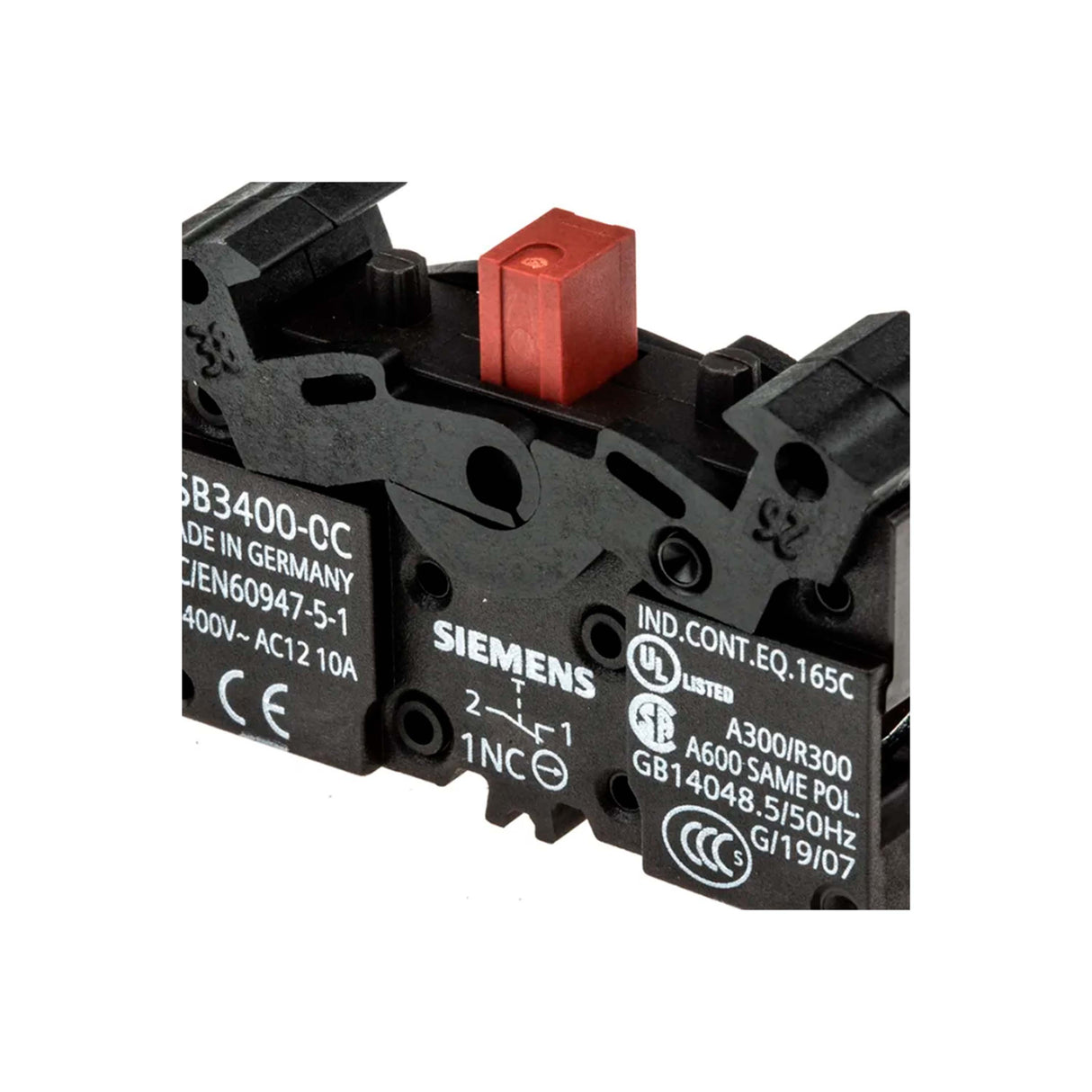 MÓDULO SIEMENS DE CONTACTOS 1NC BORNES DE TORNILLO FIJACIÓN EN PLACA FRONTAL