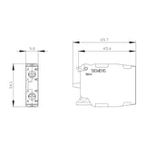 BLOQUE CONTACTOS C/TERMINAL DE TORNILLO 1NA+1NC 3SB34000A