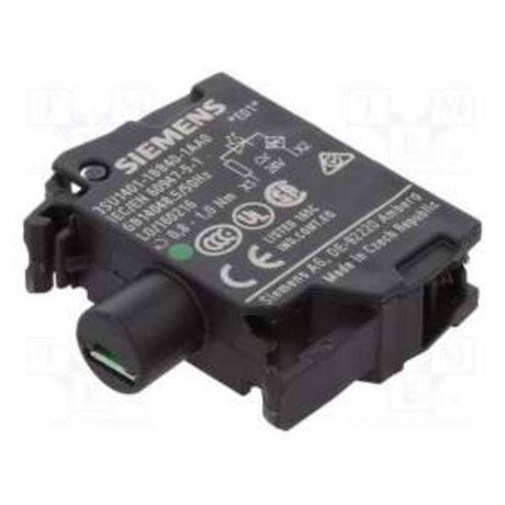 LAMPARA LED SUPERLUMINOSA VERDE BASE BA 9S TENCION ASIGNADA AC/DC 24V 110-160V DC 10MM 3SB390