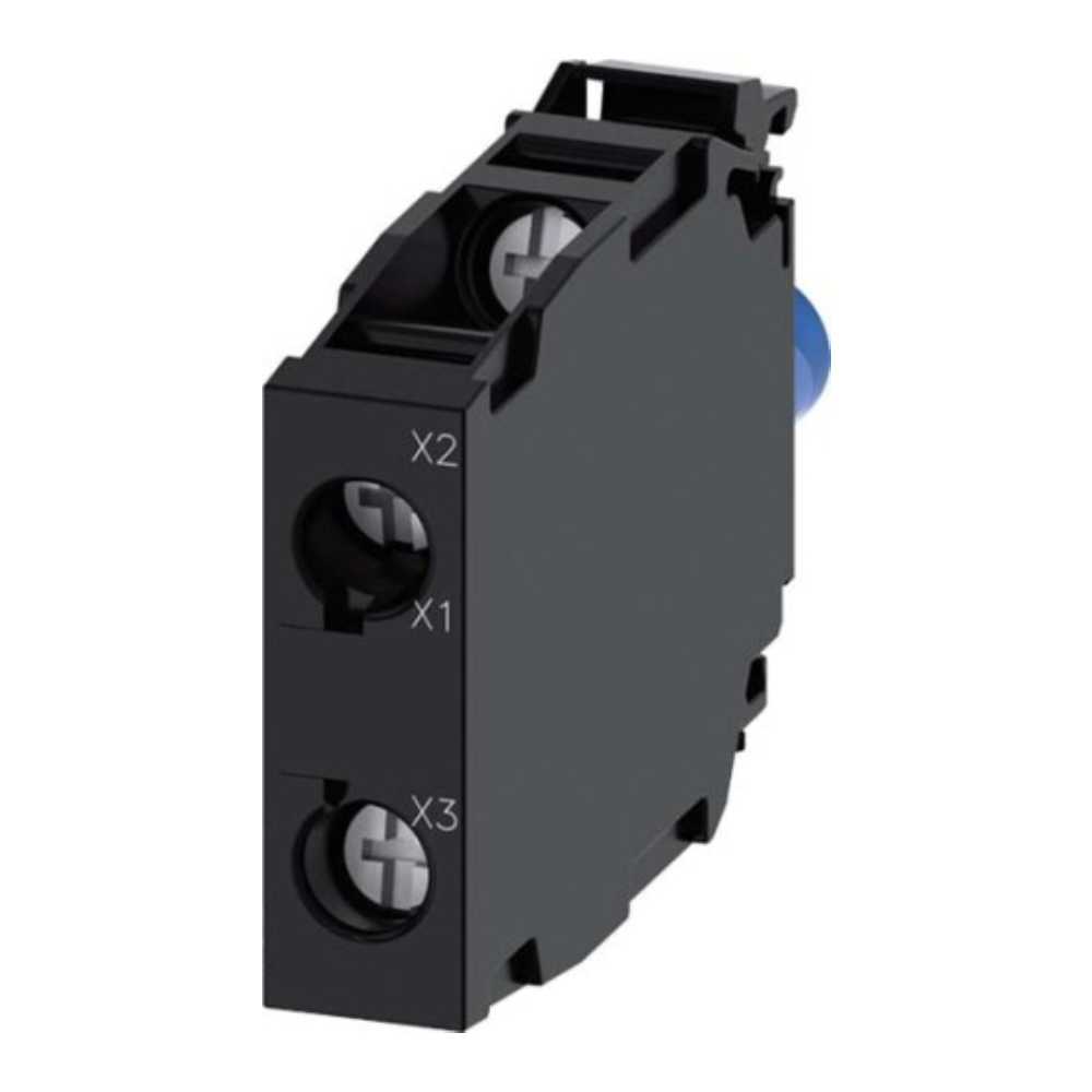 LAMPARA LED SUPERLUMINOSA VERDE BASE BA 9S TENCION ASIGNADA AC/DC 24V 110-160V DC 10MM 3SB390