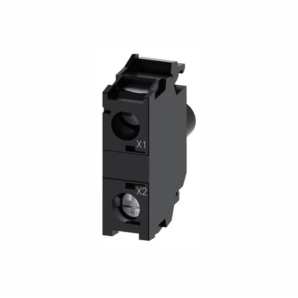 MÓDULO DE LED CON LED INTGRADO 24 V AC/DC ROJO  PARA FIJACIÓN EN PLACA FRONTAL 3SU14011BB201AA0 ANTECESOR 3SB34001PB