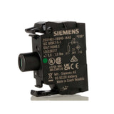 MÓDULO DE LED CON LED INTGR. 24 V AC/DC VERDE  PARA FIJACIÓN EN PLACA FRONTAL 3SU14011BB401AA0 ANTECESOR 3SB34001PC