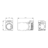SOPORTE TRIPLE PLASTICO 1 NA+1 NC CONEXION POR TORNILLO SIEMENS