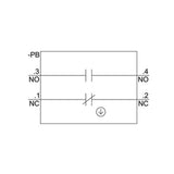 SOPORTE TRIPLE PLASTICO 1 NA+1 NC CONEXION POR TORNILLO SIEMENS