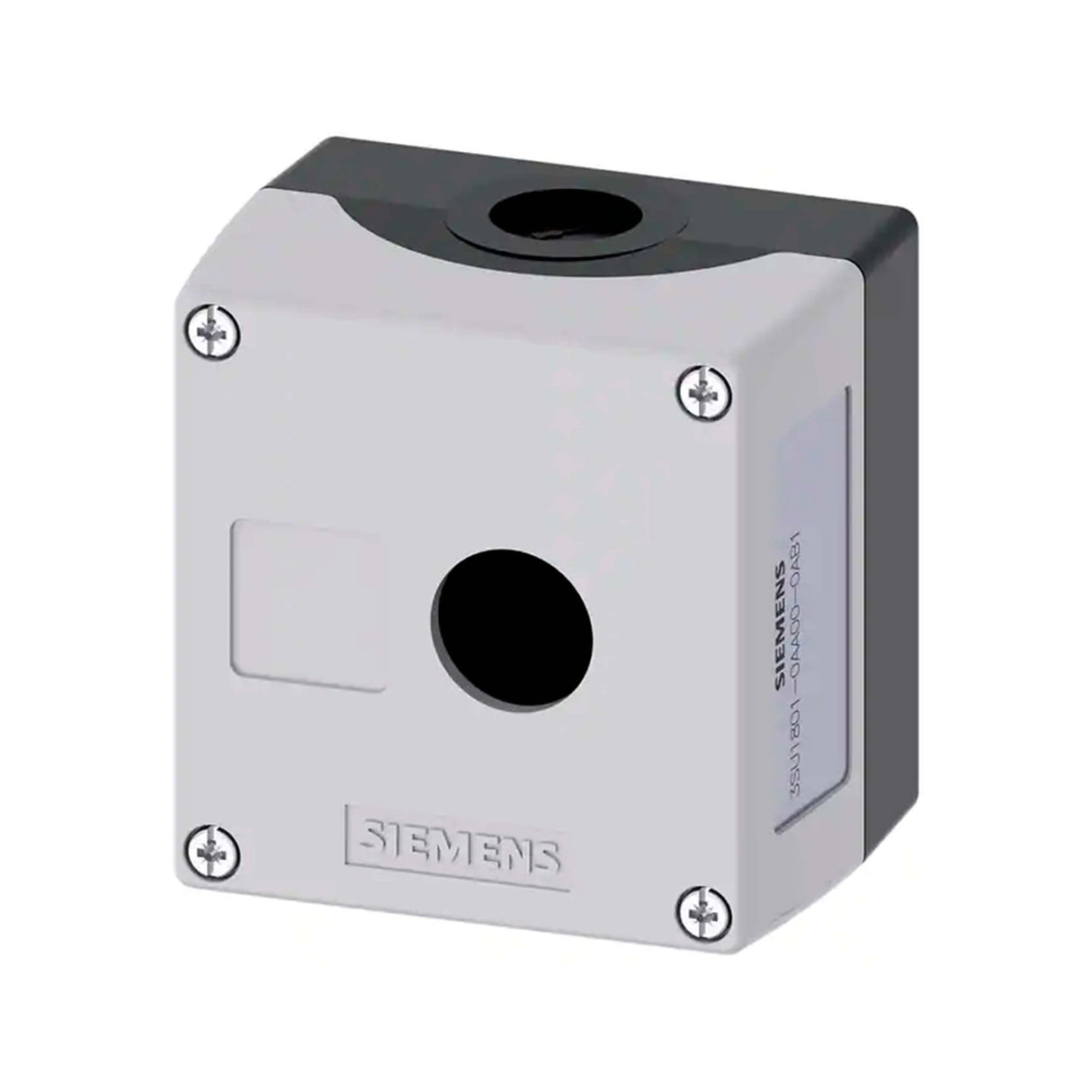 CAJA BOTONERA SIEMENS DE MANDO 22MM REDONDOS PLASTICO GRIS 1 PERFORACION 3SU18010AA000AB1