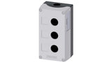 CAJA BOTONERA SIEMENS DE MANDO 22MM DE PLASTICO GRIS 3 PERFORACIONES 3SU18030AA000AB1