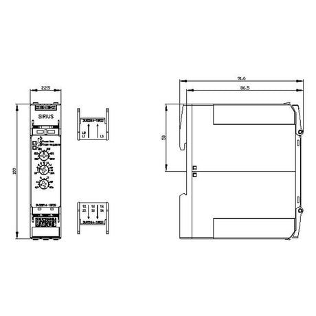 RELE DE VIGILANCIA DE RED ANALOGICO PERDIDA Y SECUENCIA DE FASES 3X 160-690 V AC 15-70 HZ 2 CONMUTADOS BORNE DE TORNILLO