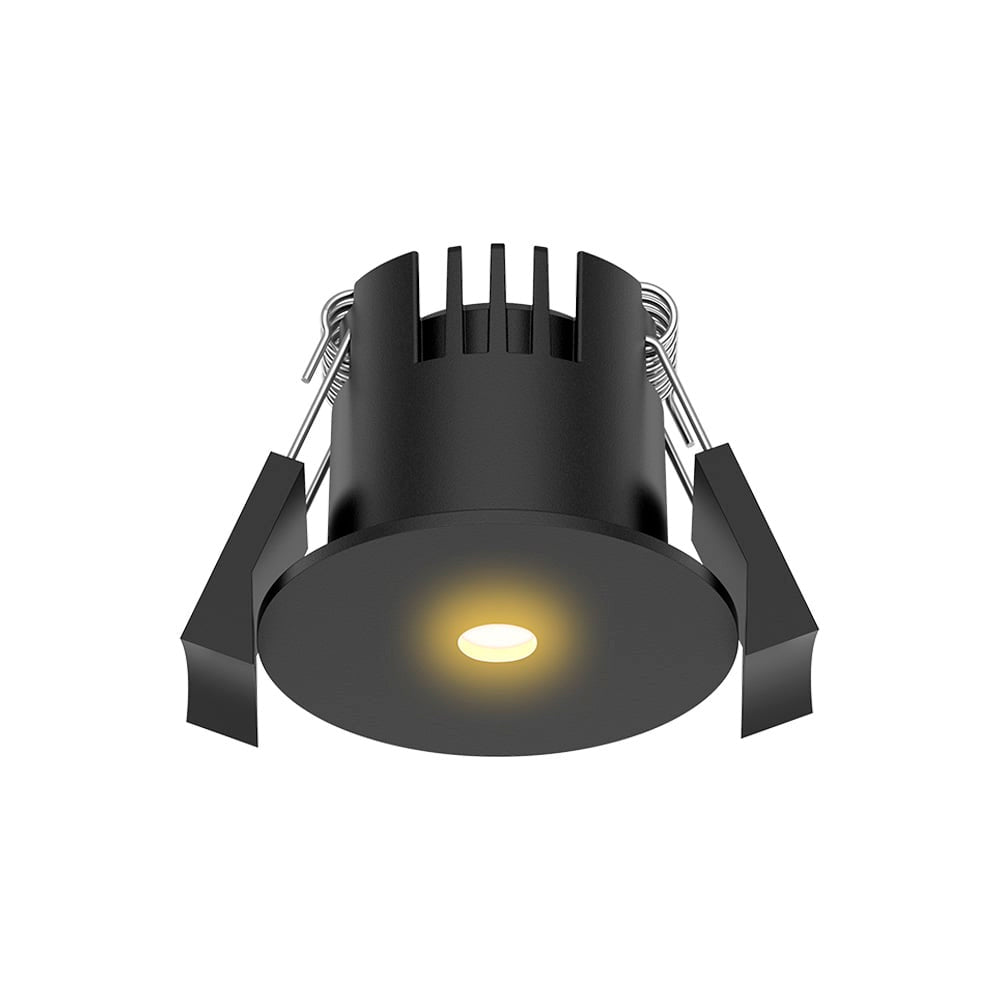 LUMINARIO INT EMPOTRADO LED 3W 30K NEGRO