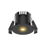 LUMINARIO INT EMPOTRADO LED 3W 30K NEGRO