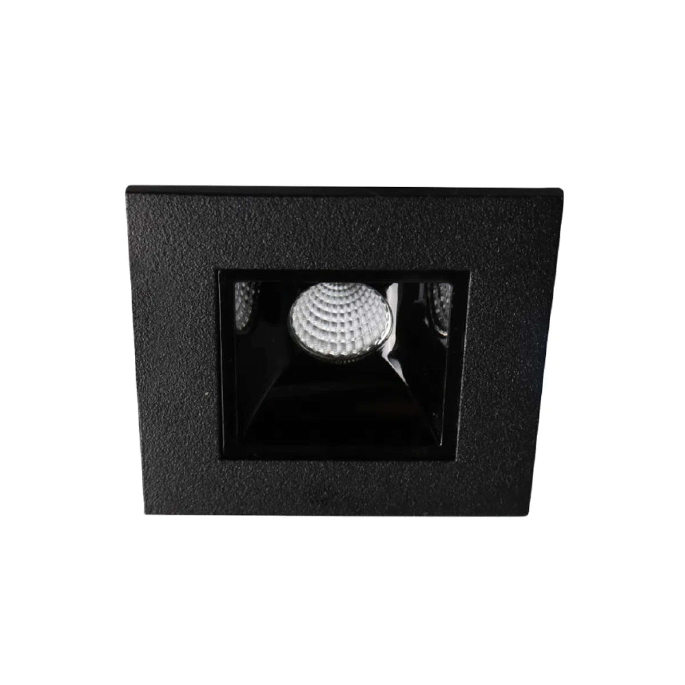 LÁMPARA EMPOTRABLE LED TECNOLITE LUCIDA I SMART 3W LUZ SUAVE CÁLIDA ATENUABLE COMPATIBLE CON APP MÓVIL Y ASISTENTES DE VOZ NEGRO ***TECNOLITE HAE***