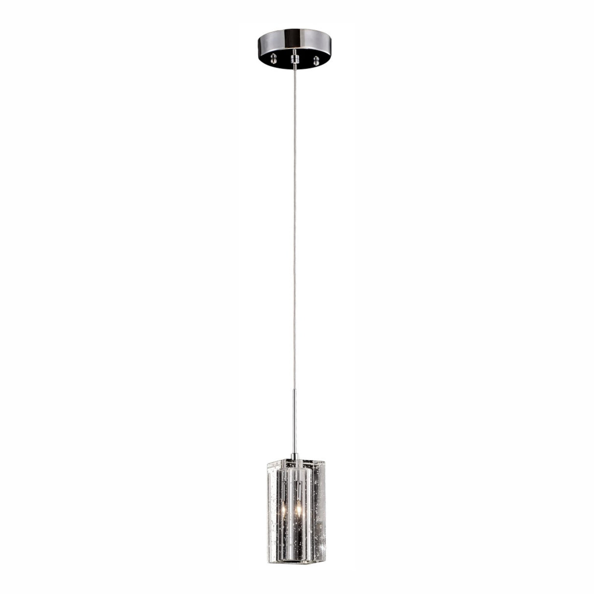 LUMINARIA COLGANTE CRISTAL CON BURBUJAS 1 X 40W G9 S/FOCO BARI  STRATTO *** HA. LUMI ***