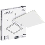 PANEL DE LED 60X60CM 40W 127V LUZ BLANCA NEUTRA 3000LM MCA TECNOLITE ***NO INCLUYE KIT DE SUSPENSION***