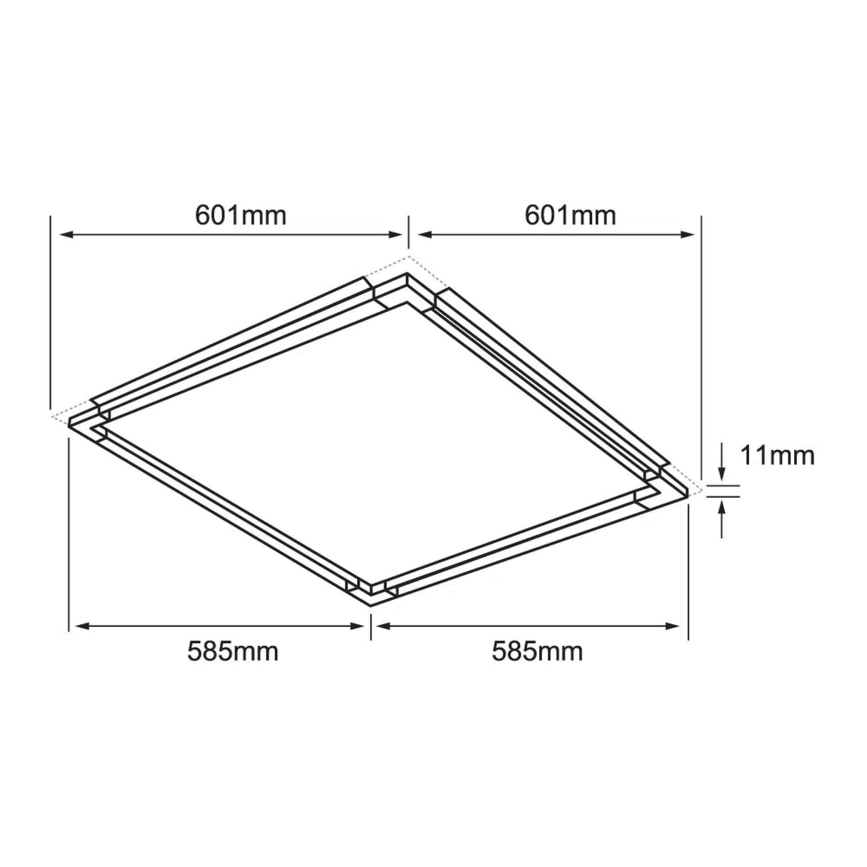 LÁMPARA EMPOTRABLE LED TECNOLITE TARF 40W LUZ BLANCA NEUTRA ***TECNOLITE HAE***