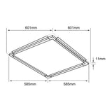 LÁMPARA EMPOTRABLE LED TECNOLITE TARF 40W LUZ BLANCA NEUTRA ***TECNOLITE HAE***
