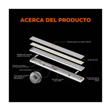 LAMPARA LINEAL LED INTERCONECTABLE 1.20 M 2 EN 1 40 W LUZ BLANCA AJUSTABLE UGR<19 NO ATENUABLE LED INTEGRADO 40LFCLED1285MVCCB