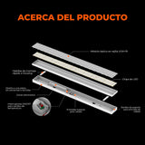 LUMINARIO LED SOBREPONER/SUSPENDIDO INT 40W NEGRO