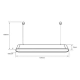 LÁMPARA DE INTERIOR LED TECNOLITE NAMEN I PARA SUSPENDER 40W LUZ BLANCA NEUTRA ***TECNOLITE HAE***
