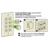 MODULO CIEGO QUICKPORT COLOR ALMENDRA LEVITON