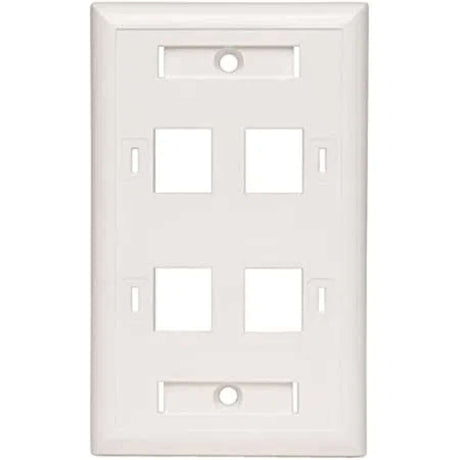 PLACA LEVITON QUICKPORT 1 MÓDULO BLANCO