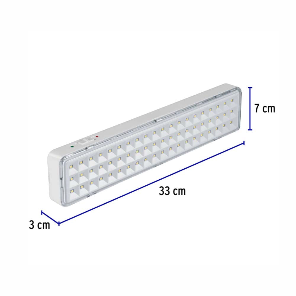 LAMPARA EMERGENCIA RECARGABLE 3W/120-240V. 300LM LAE-60 43008 TRUPER