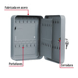 CAJA CON 36 GANCHOS PARA LLAVES HERMEX