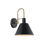 LUMINARIA DE PARED COLOR NEGRO/ORO 1 X 60 W VALI*** HAE ***
