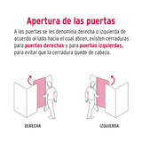 CERRADURA SOBREPONER PUERTA CORREDIZA CLASICA IZQUIERDA TRUPER