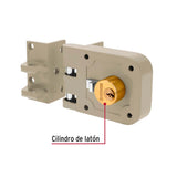 CERRADURA SOBREPONER PUERTA CORREDIZA CLASICA IZQUIERDA TRUPER
