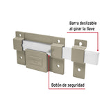 CERRADURA BARRA FIJA CILINDRO EXTERIOR MCA TRUPER HERMEX