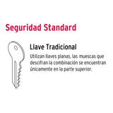 CERRADURA BARRA FIJA CILINDRO EXTERIOR MCA TRUPER HERMEX