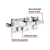 CERRADURA BARRA FIJA DERECHA BLISTER CB-40DB 43506 TRUPER
