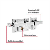 CERRADURA DE BARRA LIBRE DERECHA HERMEX