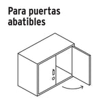 CERRADURA PARA MUEBLE MODELO 26 LATON MCA TRUPER HERMEX