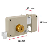 CERRADURA DE SOBREPONER CLASICA INSTALA-FACIL TETRA DERECHA MCA TRUPER HERMEX *** SIMILAR 43576 ***