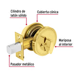 CERROJO LATON BRILLANTE MARIPOSA MCA TRUPER HERMEX *** SIMILAR 43596 ***