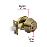 CERROJO LATON ANTIGUO DOBLE CILINDRO MCA TRUPER HERMEX