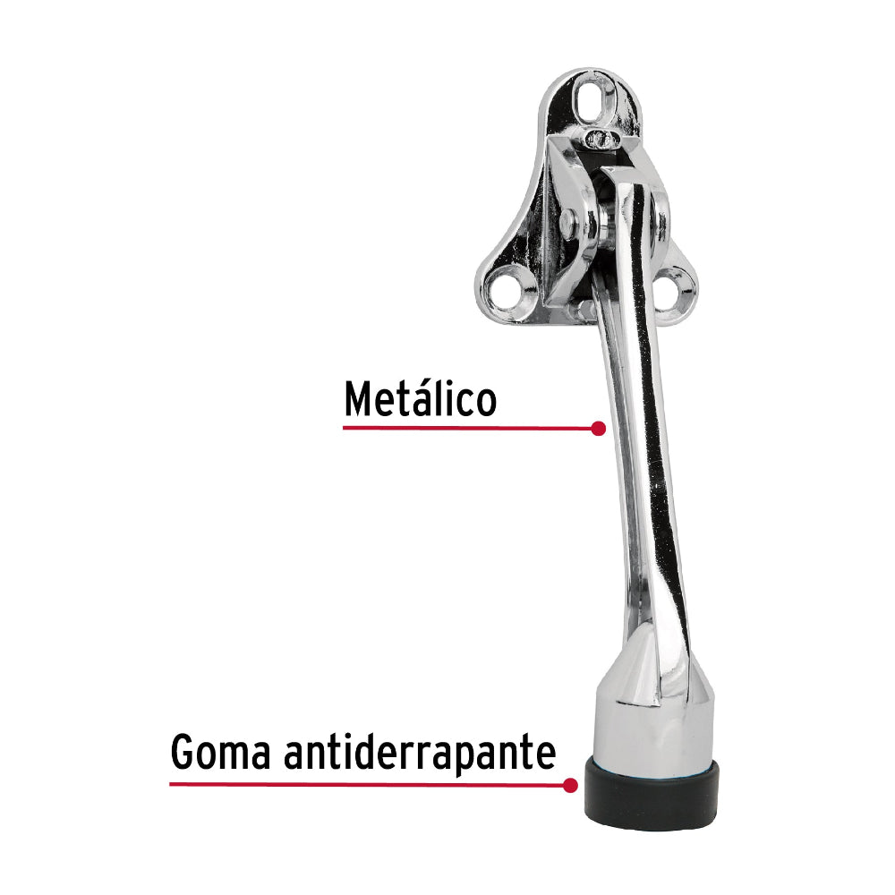 FIJA PUERTA ACABADO DE CROMO MCA TRUPER HERMEX