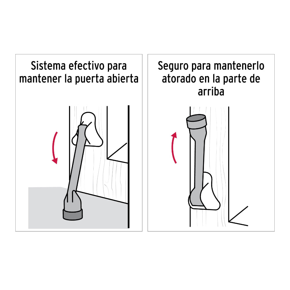 FIJA PUERTA ACABADO DE CROMO MCA TRUPER HERMEX