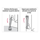 FIJA PUERTA ACABADO DE CROMO MCA TRUPER HERMEX