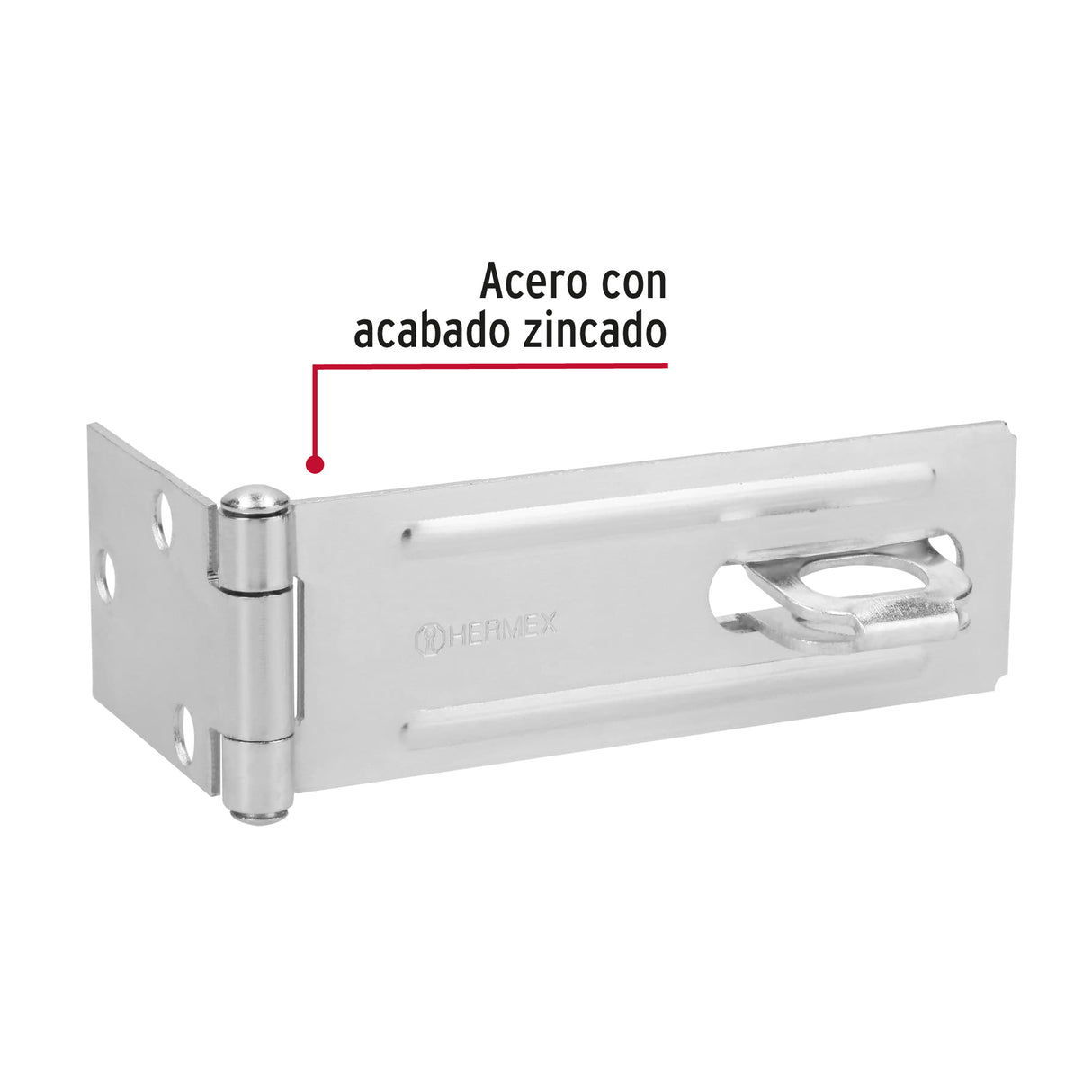 PORTACANDADO ACERO ZINCADO 4-1/2" MCA TRUPER HERMEX