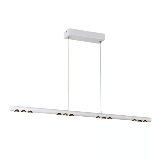 LAMPARA LINEAL COLGANTE LED METAL 94CM 43W LUZ CALIDA BRILLANTE IRC90 NO ATENUABLE 43CTLLED173MV30B