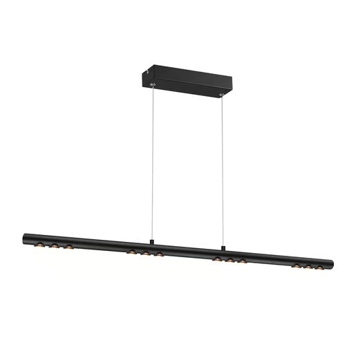 LAMPARA LINEAL COLGANTE LED METAL 94CM 43W LUZ CALIDA BRILLANTE IRC90 NO ATENUABLE 43CTLLED173MV30N