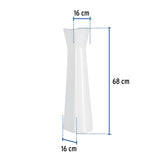 PEDESTAL CERAMICO PARA LAVABO BLANCO MUBA-20B TRUPER FOSET