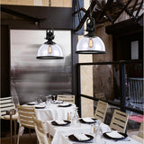 LUMINARIO COLGANTE DE CRISTAL TIPO CAMPANA 1X60W S/ FOCO ACABADO NEGRO MCA STRATTO