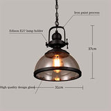 LUMINARIO COLGANTE DE CRISTAL TIPO CAMPANA 1X60W S/ FOCO ACABADO NEGRO MCA STRATTO